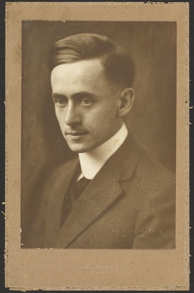 Portrait of a Man with High Collar by Louis Fleckenstein