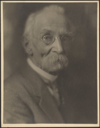 Portrait of a Man with Long Moustache by Louis Fleckenstein