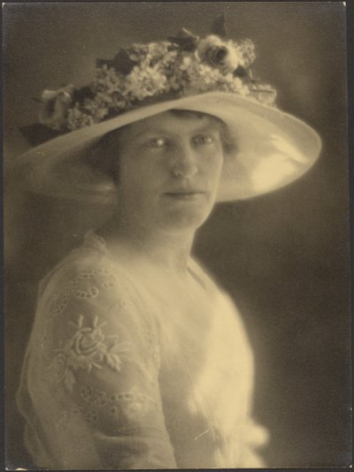 Portrait of a Woman Caught in Light by Louis Fleckenstein