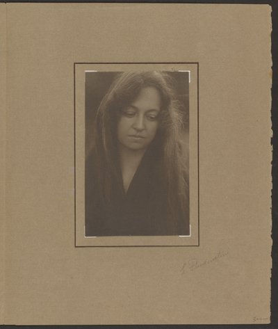 Portrait of a Woman Looking Down by Louis Fleckenstein