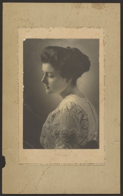 Portrait of a Woman in Embroidered Dress by Louis Fleckenstein