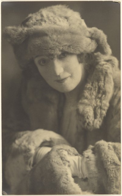 Portrait of a Woman in Furs by Louis Fleckenstein