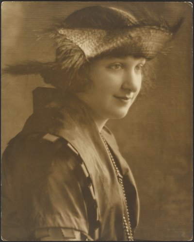 Portrait of a Woman in Straw Hat by Louis Fleckenstein