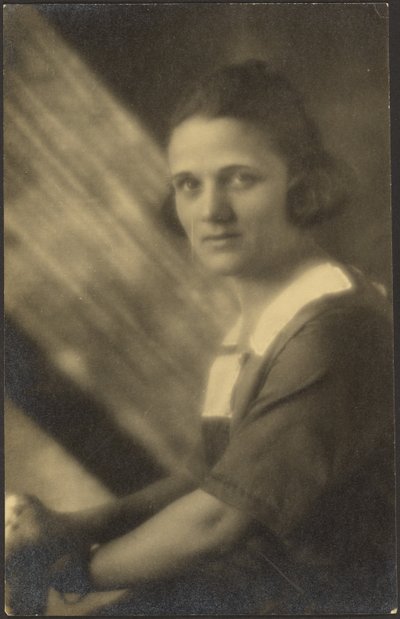 Portrait of a Woman in Streaming Light by Louis Fleckenstein