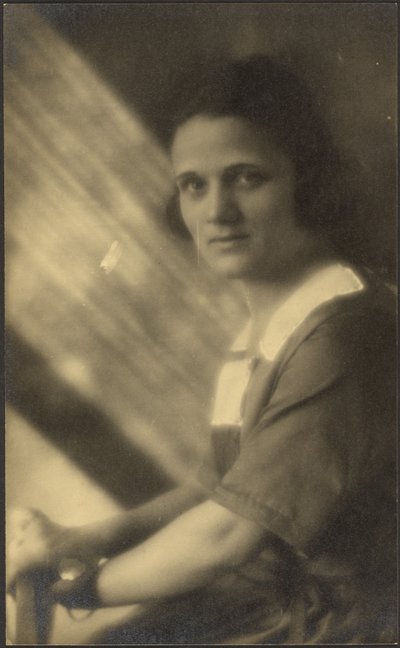 Portrait of a Woman in Streaming Light by Louis Fleckenstein