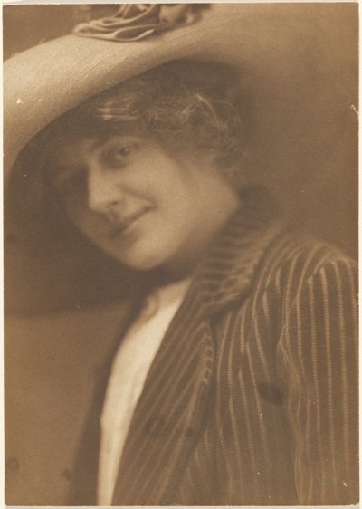 Portrait of a Woman in Striped Blazer by Louis Fleckenstein