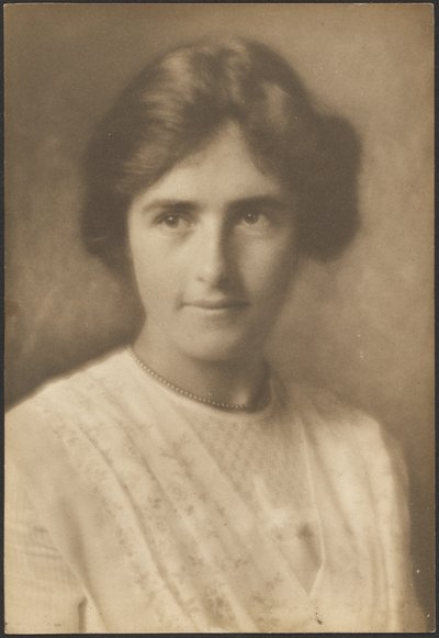 Portrait of a Woman with Bead Necklace by Louis Fleckenstein