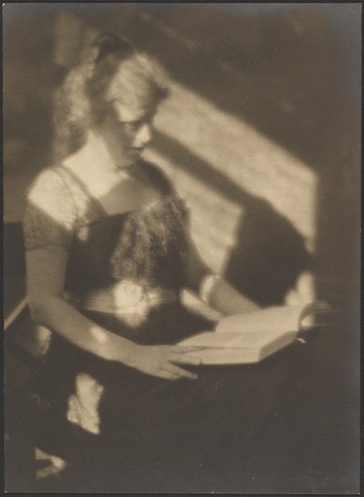 Portrait of a Woman with Book by Louis Fleckenstein