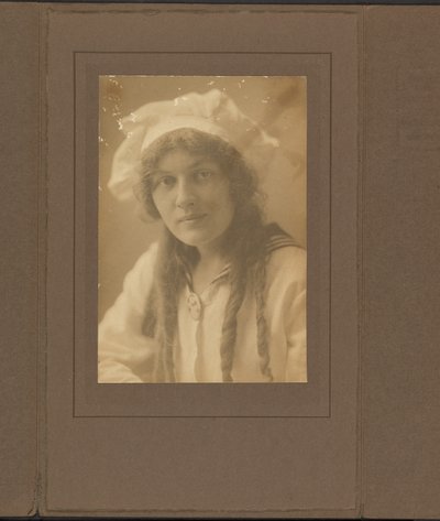 Portrait of a Young Woman in a Sailor Outfit by Louis Fleckenstein