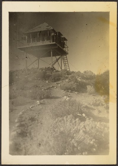 Watch Tower in Landscape by Louis Fleckenstein