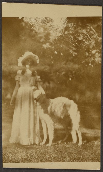 Woman and Dog by Louis Fleckenstein