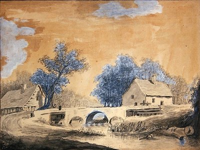View of a Small Bridge Near Amsterdam, Late 18th Century by Louis Francois Cassas