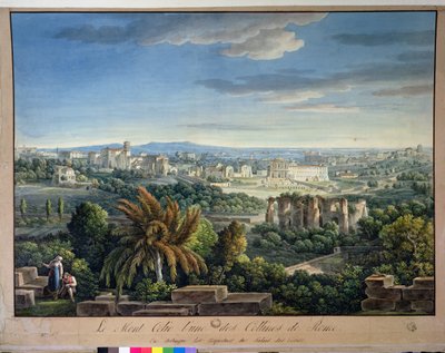 View of the Celian Hill, Rome by Louis Francois Cassas