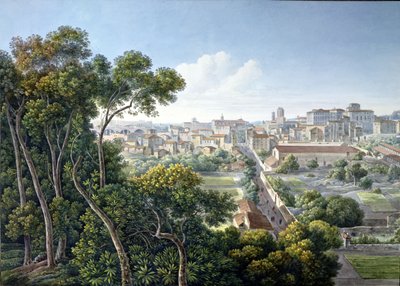 View of the Viminale Hill, Rome, c.1800 by Louis Francois Cassas