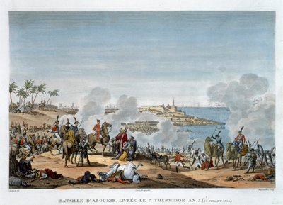 The Battle of Aboukir, 25 July 1799 by Louis Francois Couche