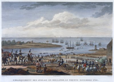 The Embarkation of the English in Holland by Louis Francois Couche