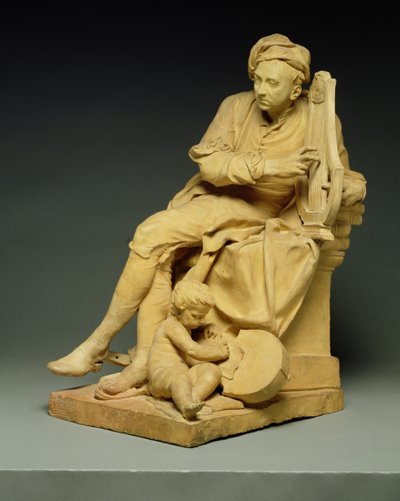George Frederick Handel (1685-1759) Model for a Marble Statue Now in the Victoria and Albert Museum by Louis Francois Roubillac