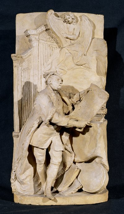 Modello for the monument to George Frederick Handel in Westminster Abbey, c.1760 by Louis Francois Roubillac