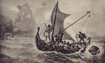 Ulysses Deriding the Cyclops by Louis Frederic Schutzenberger