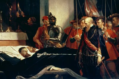 Last Respects to the Remains of Counts Egmont and Hoorn by Louis Gallait