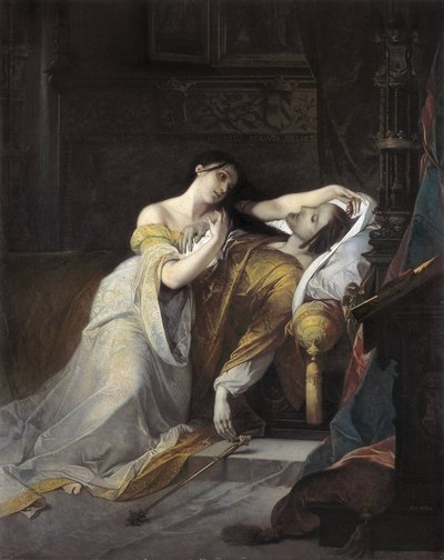 Joan I of Castile called Joan the Mad (Juana la loca) wife of Philip of Habsburg by Louis Galue