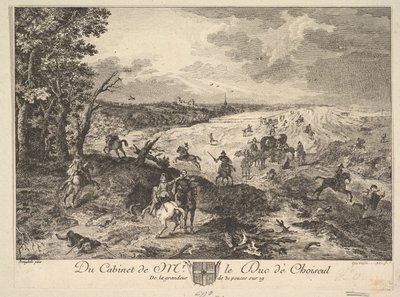Robbery on a Road after a Painting in the Collection of the Duc de Choiseul by Louis Germain