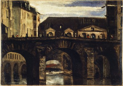 The Little Bridge and the Saint Charles Bridge, circa 1825 by Louis Godefroy Jadin