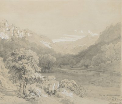 A View of Cavi in the Sabine Hills by Louis Gurlitt