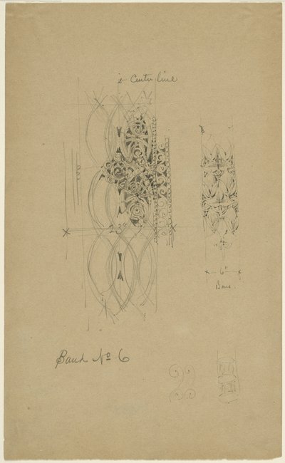 McVickers Theater, Chicago, Illinois, Sketch by Louis H. Sullivan