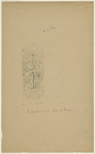 McVickers Theater, Chicago, Illinois, Sketch by Louis H. Sullivan
