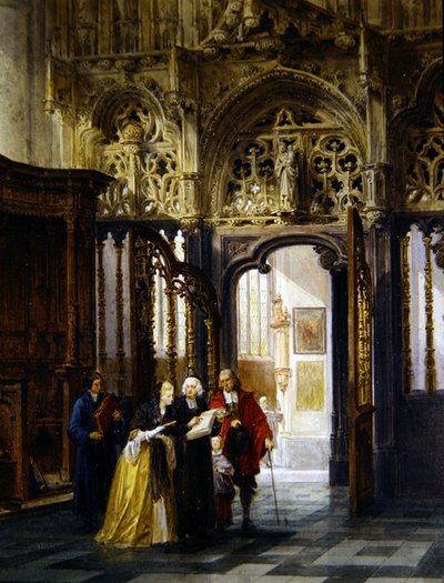 A Visit to the Cathedral by Louis Haghe