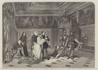 Antechamber of the Tribunal of the Inquisition, in the Ducal Palace, Venice by Louis Haghe