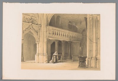 Praying Nun in the Nonnberg Monastery in Salzburg by Louis Haghe