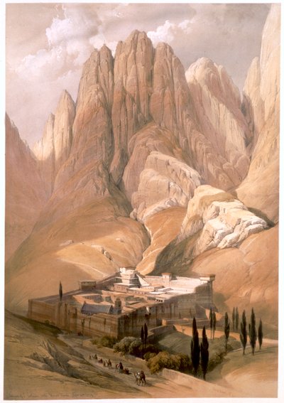 Convent of St Catherine with Mount Horeb, February 19th 1839, 1849 by Louis Haghe