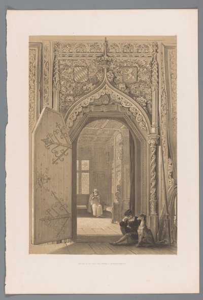 Door to the Princely Room in Hohensalzburg (Entrance to the Hall of Princes at Hohensalzburg) by Louis Haghe