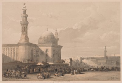 Egypt and Nubia: Volume III - No. 38, Mosque of Sultan Hassan from the Great Square of the Rameyleh by Louis Haghe