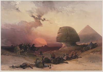Egypt and Nubia, Volume III: Approach of the Simoon-Desert at Gizeh by Louis Haghe