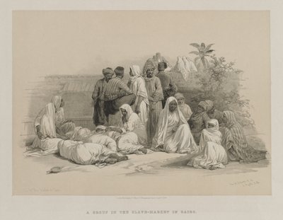 Egypt and Nubia, Volume III: In the Slave Market at Cairo by Louis Haghe