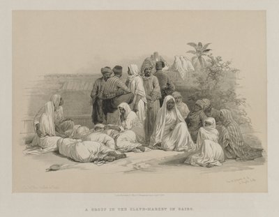 Egypt and Nubia, Volume III: In the Slave Market at Cairo by Louis Haghe