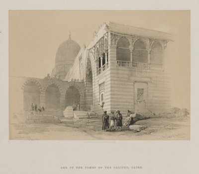 Egypt and Nubia, Volume III: One of the Tombs of the Khalifs, Cairo, 1848 by Louis Haghe