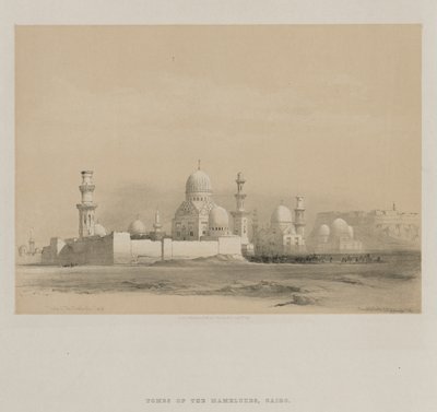 Tombs of the Memlooks, Cairo, 1849 by Louis Haghe