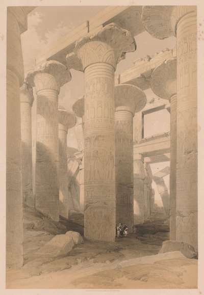 Egypt and Nubia: Volume II - No. 14, Karnak by Louis Haghe