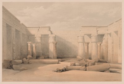 Egypt and Nubia: Volume II - No. 18, Medinet Abou, Thebes, 1832 by Louis Haghe