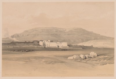 Egypt and Nubia: Volume II - No. 20, Medinet Abou, Thebes by Louis Haghe