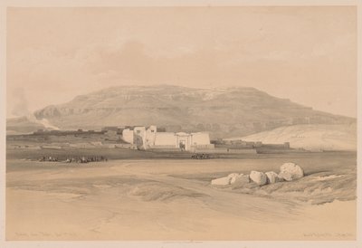 Egypt and Nubia: Volume II - No. 20, Medinet Abou, Thebes by Louis Haghe