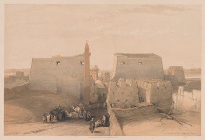 Egypt and Nubia: Volume II - No. 38, Grand Entrances to the Temple of Luxor by Louis Haghe