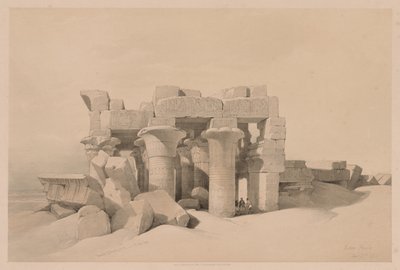 Egypt and Nubia: Volume II - No. 42, Ruins of Kom Ombo by Louis Haghe