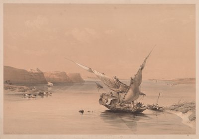 Egypt and Nubia: Volume II - No. 6, Approach to the Fortress of Ibrim, Nubia by Louis Haghe