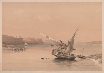 Egypt and Nubia: Volume II - No. 6, Approach to the Fortress of Ibrim, Nubia by Louis Haghe