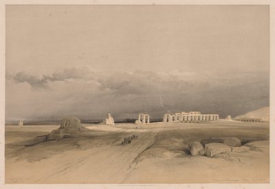 Egypt and Nubia: Volume II - No. 8, Ruins of the Memnonium, Thebes by Louis Haghe